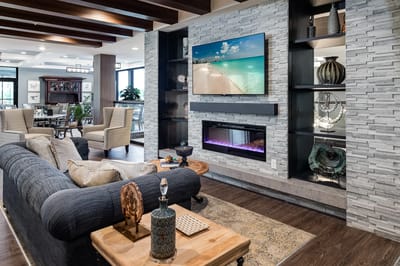 Common area with comfortable seating and a modern design