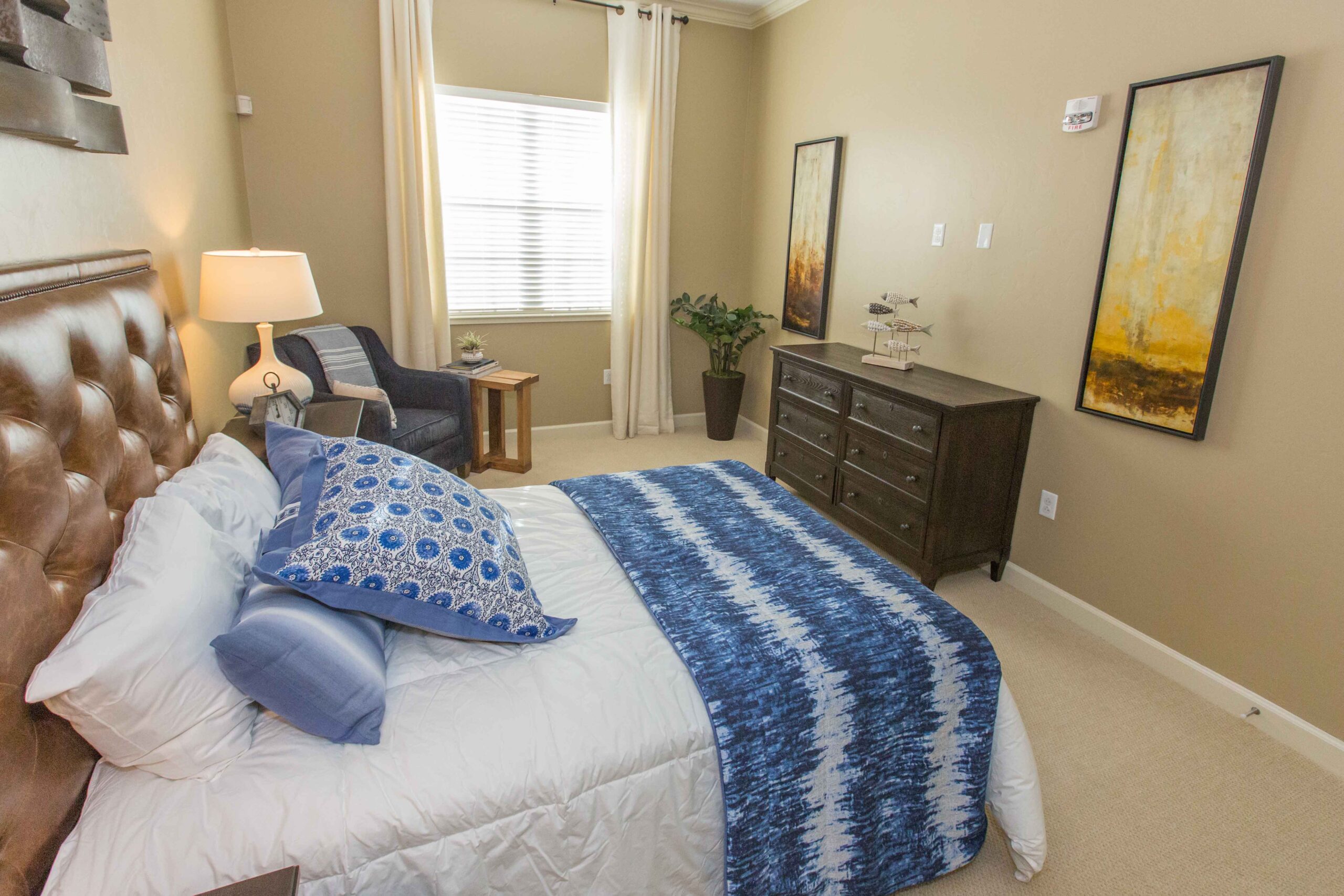 Cozy private resident room with modern decor