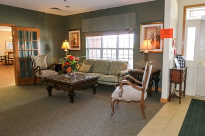 Cozy common area with comfortable seating and decor