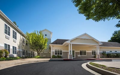 Exterior view of the Westgate Hills Rehabilitation facility