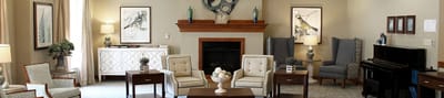 Comfortable interior lounge area with seating