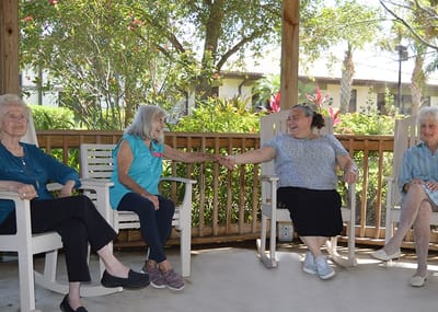 Residents engaging and enjoying time outdoors
