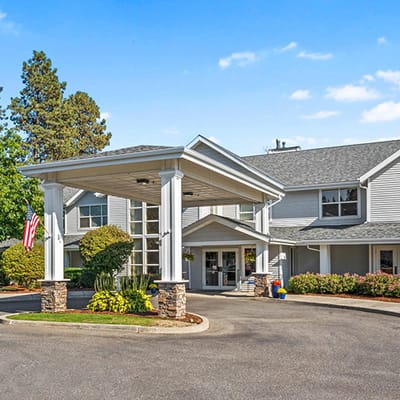 Front entrance of Legends Park Assisted Living Community