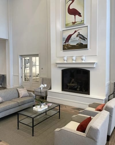 Bright lounge area with comfortable seating