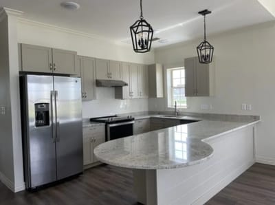 Modern kitchen in a senior living facility