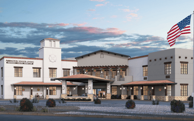 Exterior view of Abbington Senior Living facility