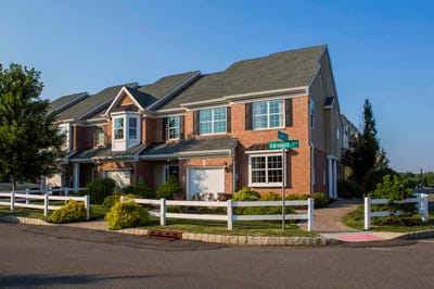 Exterior view of a residential facility with landscaping