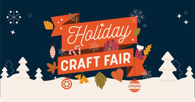 Graphic design for a holiday craft fair event