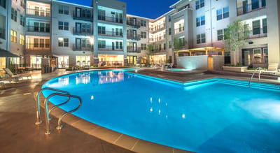 Swimming pool area at the facility