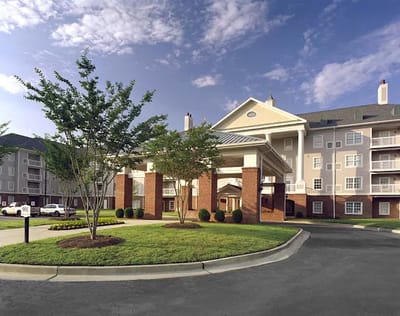 Exterior view of the Somerby Mobile facility entrance