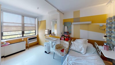 A private resident room with modern decor