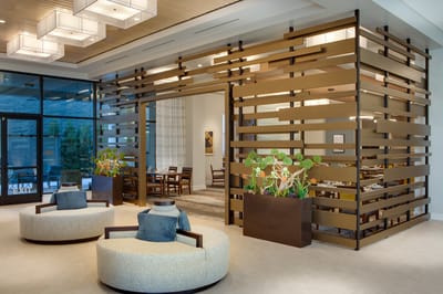 Beautiful interior dining area with modern decor