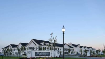 Exterior view of Traditions at Brookside building