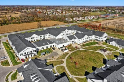 Aerial view of the Traditions at Brookside facility