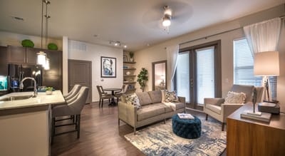 Cozy interior living space with modern furnishings
