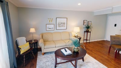Cozy living room space with furniture and decor