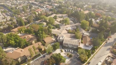 Aerial view of Sunny View Care Center
