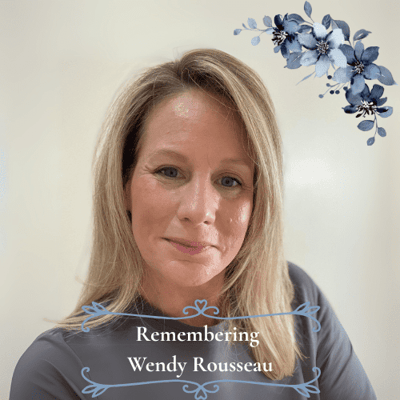 Portrait of a woman with floral design overlay
