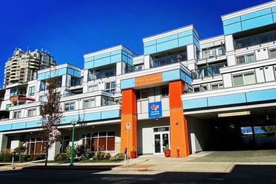 Modern exterior of The Poppy Residences