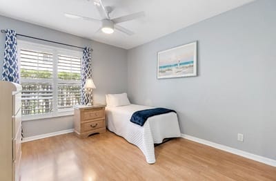 Cozy private room with a bed and natural light