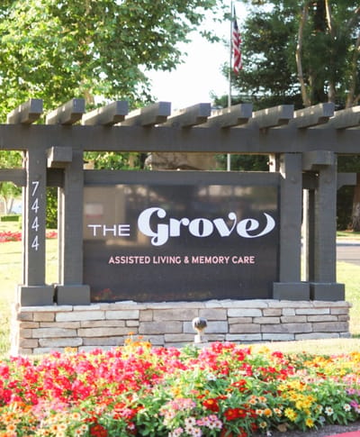 Sign for The Grove Assisted Living & Memory Care