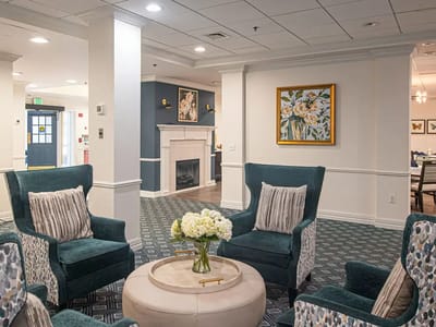 Common area with comfortable seating and decor