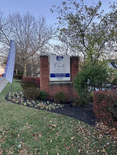 Exterior sign of Charter Senior Living facility