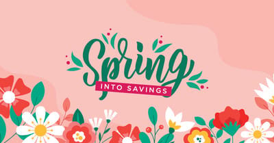 Colorful decorative graphic with flowers and text
