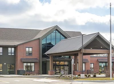 Exterior view of a senior living facility