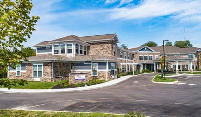 Exterior view of the assisted living facility