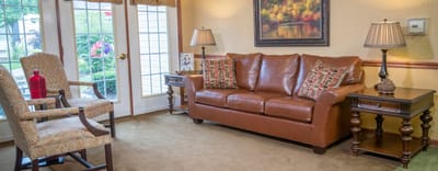 Cozy living room with furniture and décor
