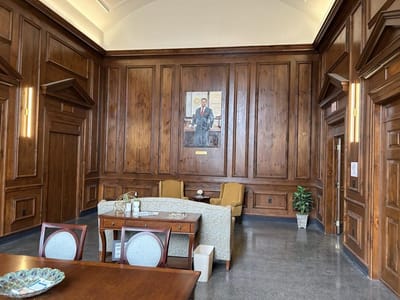 Interior view of a well-furnished common area
