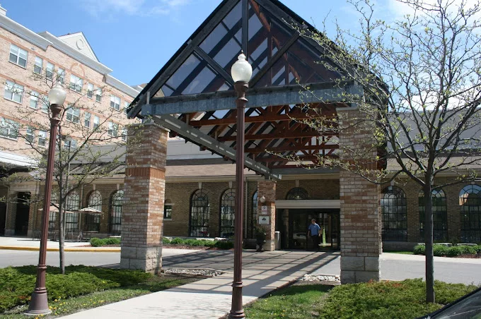 Main entrance of The Village of Humber Heights with a beautiful canopy