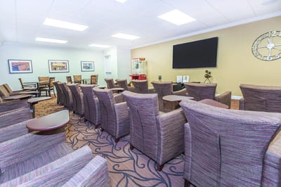 Common area with comfortable seating and decor