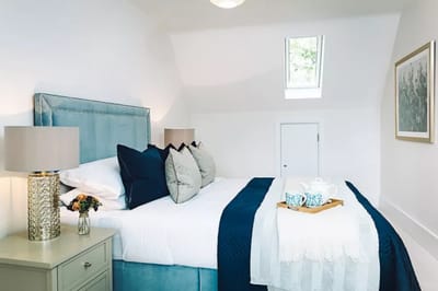 Stylish private resident room with modern decor