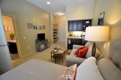 Cozy private resident room with modern furnishings