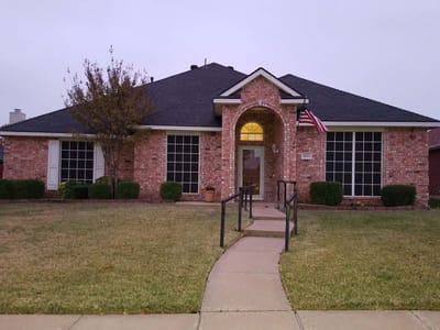 Exterior view of an assisted living facility building