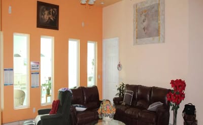 Cozy common living area with seating and decor