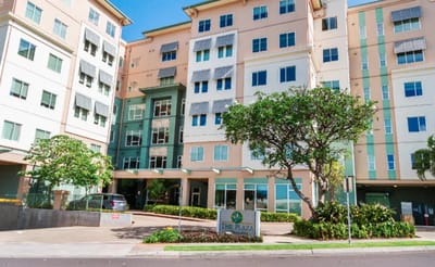Exterior view of The Plaza at Moanalua building
