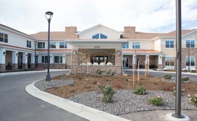 Exterior view of the AltaVita Memory Care Centre entrance