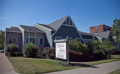 Exterior view of The Hearth on James nursing home.