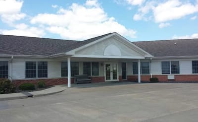 Exterior view of the Greenfield Health and Rehabilitation building
