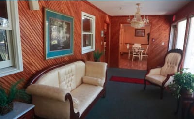 Cozy common area with seating and decor