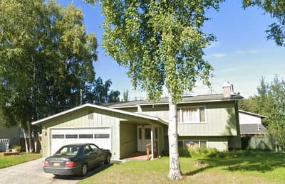 Exterior view of a senior care facility building