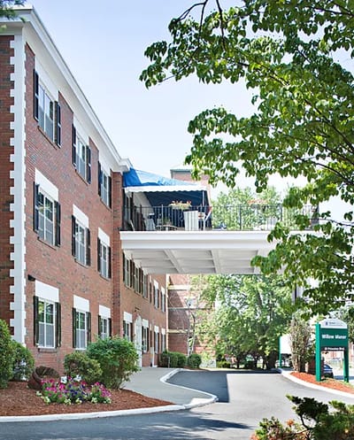 View of the exterior of Fairhaven Healthcare Center for Rehabilitation and Nursing.