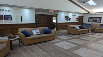 Common area interior with comfortable seating