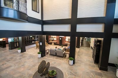 Interior view of a common area in the facility