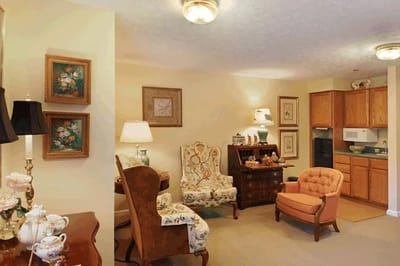 Cozy living area with comfortable seating and decor