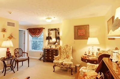 Cozy interior living space with decorative furnishings