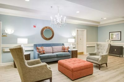 Cozy common area with comfortable seating and decor